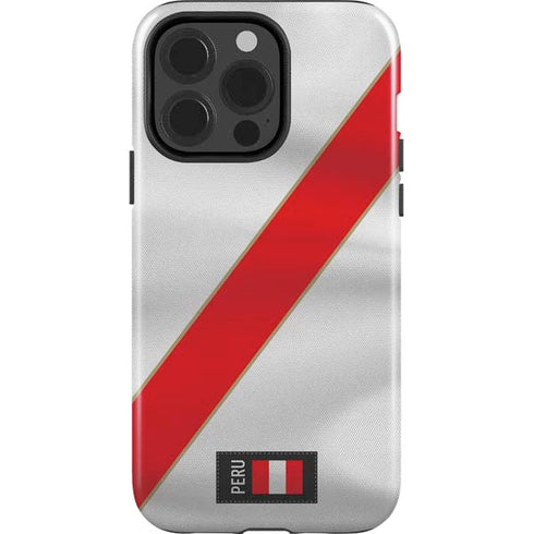 Peru Soccer Flag iPhone 14 Pro Impact Case